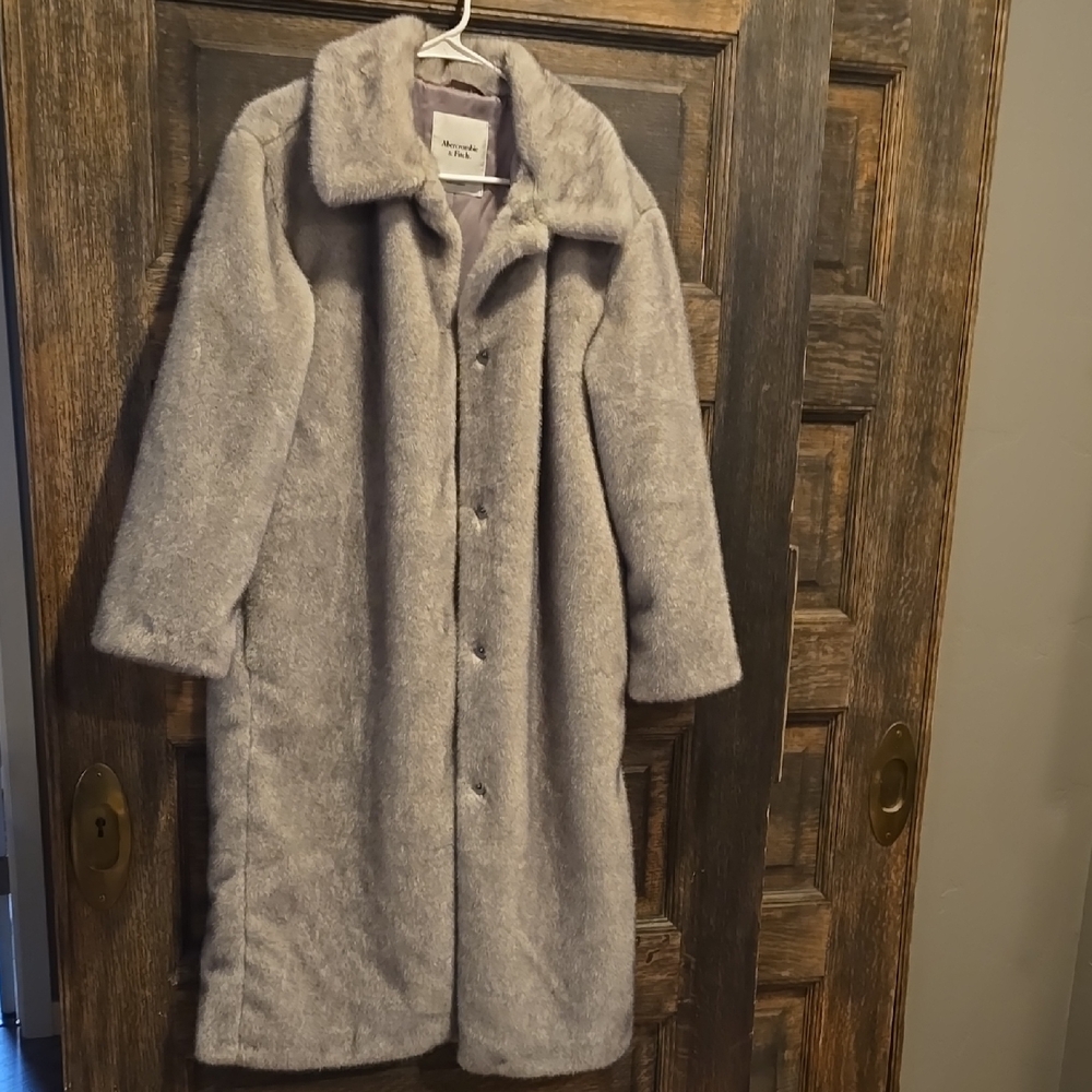 Abercrombie & Fitch Silver Coat